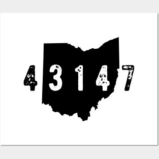 43147 Zip Code Pickerington Ohio Posters and Art